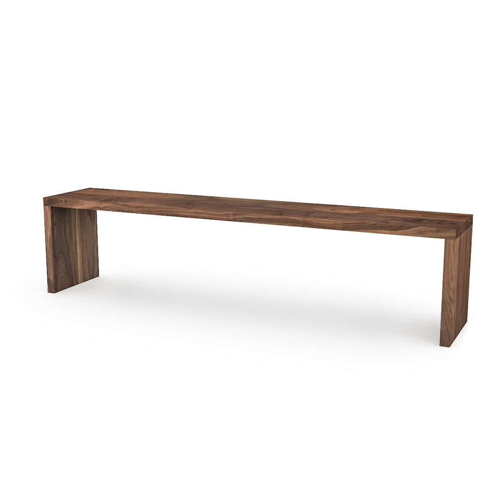 Banc en Bois modèle Retombé finition Noyer