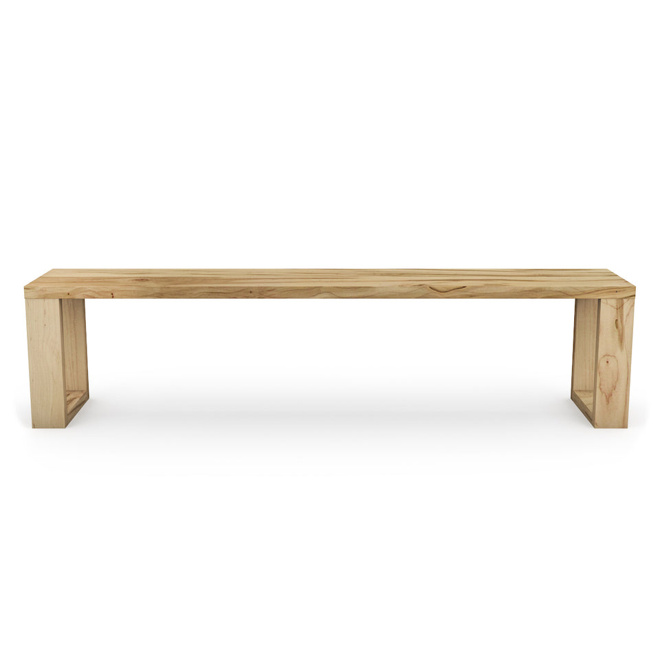 Banc en bois Classique en érable naturel