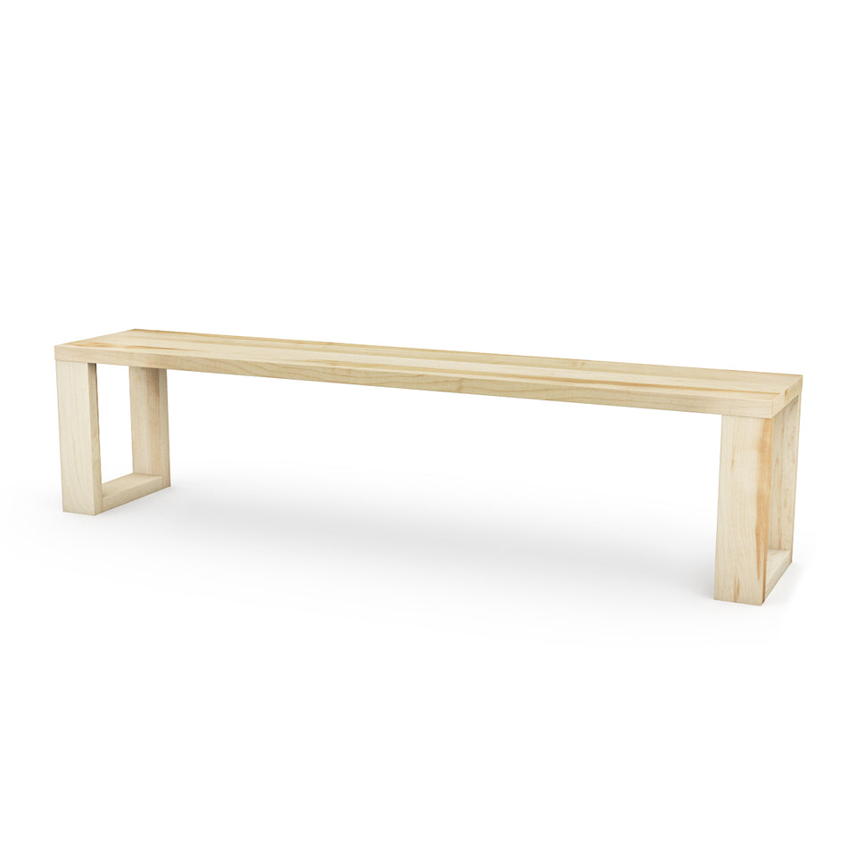 Banc en bois Classique en Érable Massif