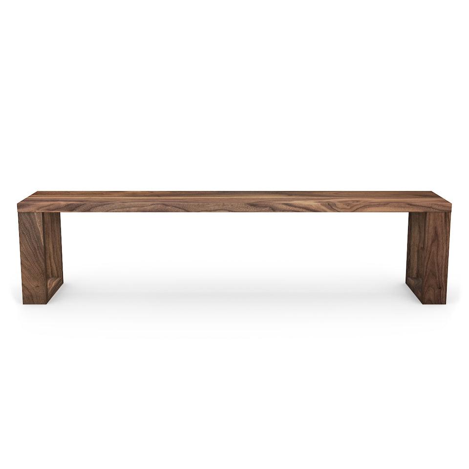 Banc Classique en Noyer Massif
