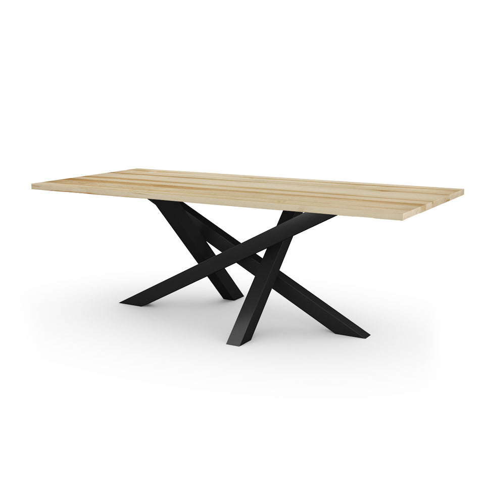 Table en bois massif fini érable blanc faite au Québec La Bouquet