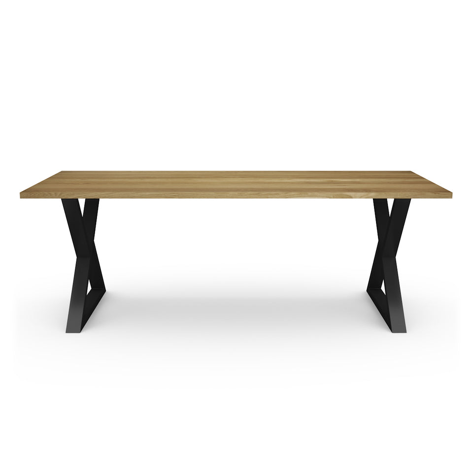 Table en Bois Massif La Classique 4.0 finition chene blanc