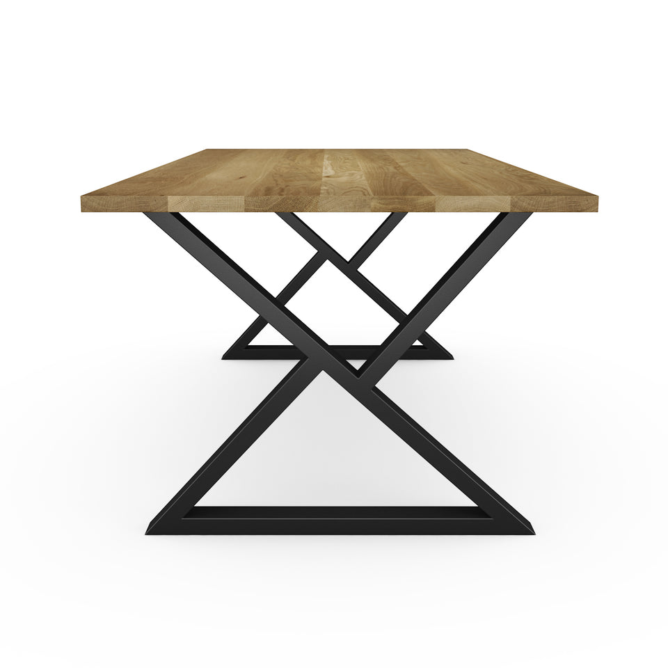 Table en Bois Massif La Classique 4.0 finition chene blanc
