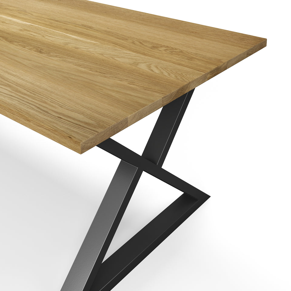 Table en Bois Massif La Classique 4.0 finition chene blanc