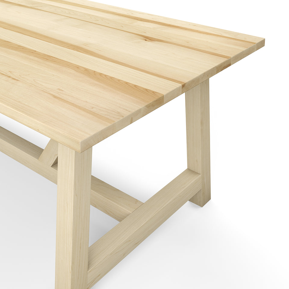 Table en Bois Massif La Farmhouse finition érable