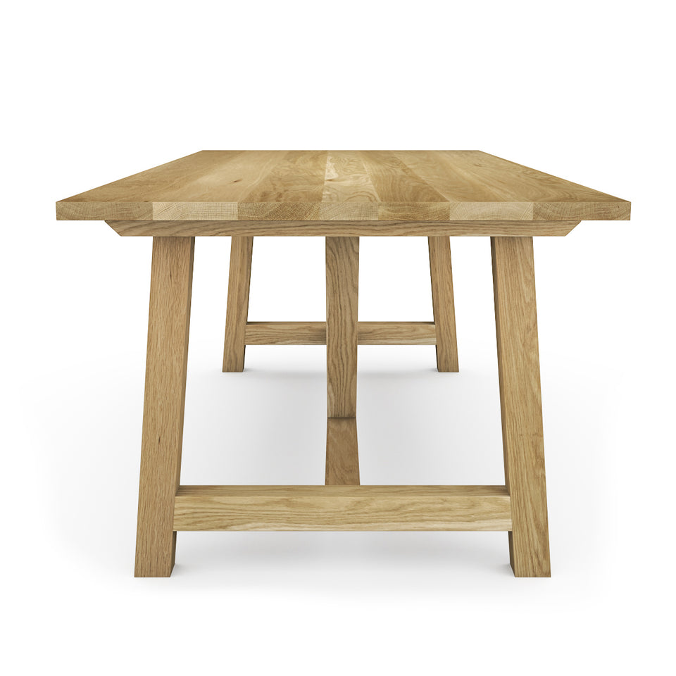 Table en Bois Massif La Farmhouse finition chêne