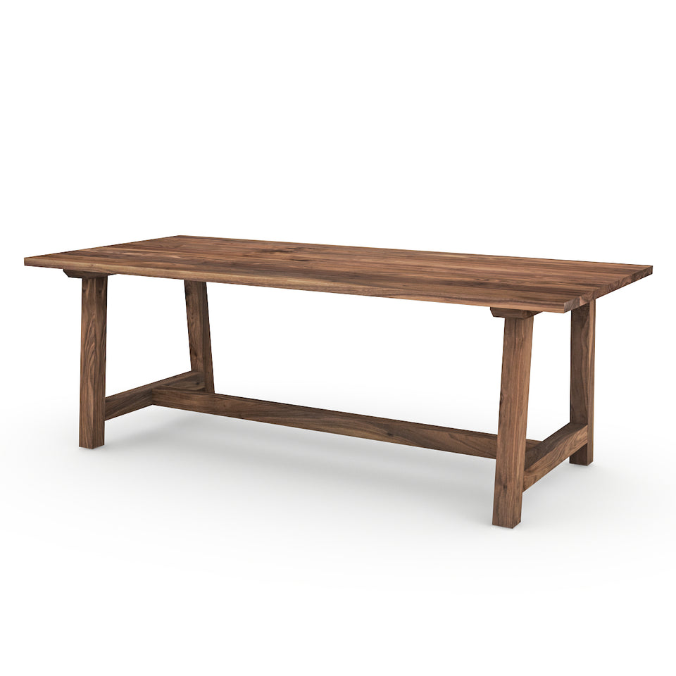 Table en Bois Massif La Farmhouse 2.0 finition noyer