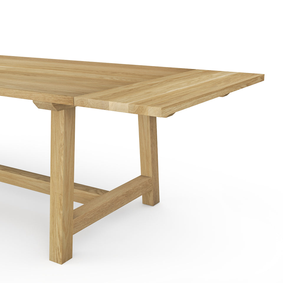 Rallonge en Bois pour Tables en bois finition chêne blanc
