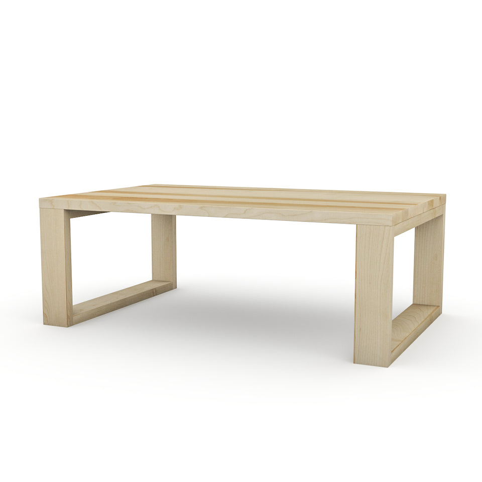 Table basse en bois d'érable