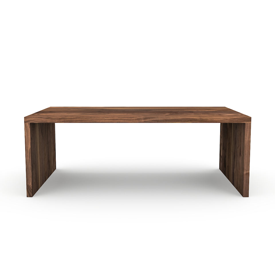 Table basse en bois faite au québec