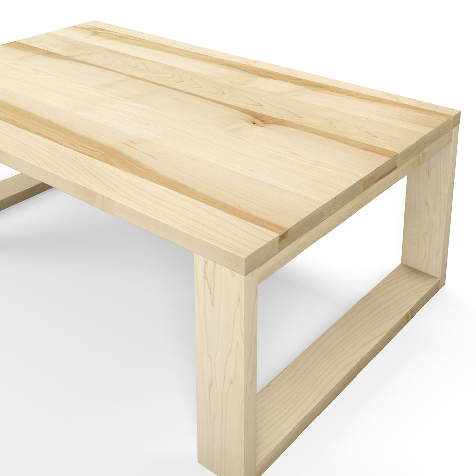 Table basse en bois d'érable