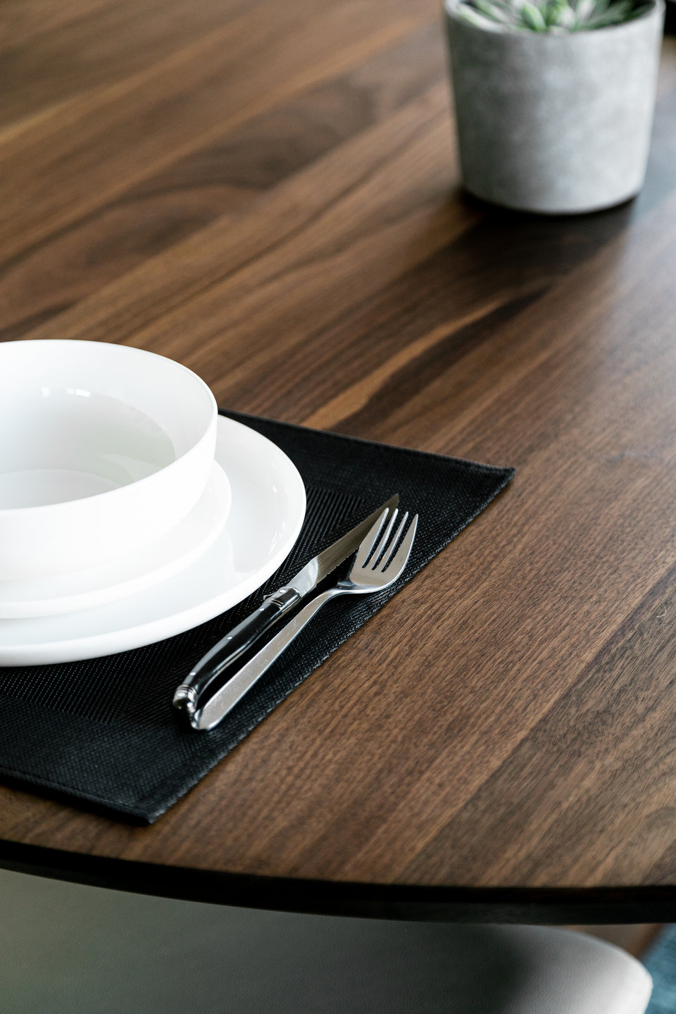 The Solid Wood Round Table