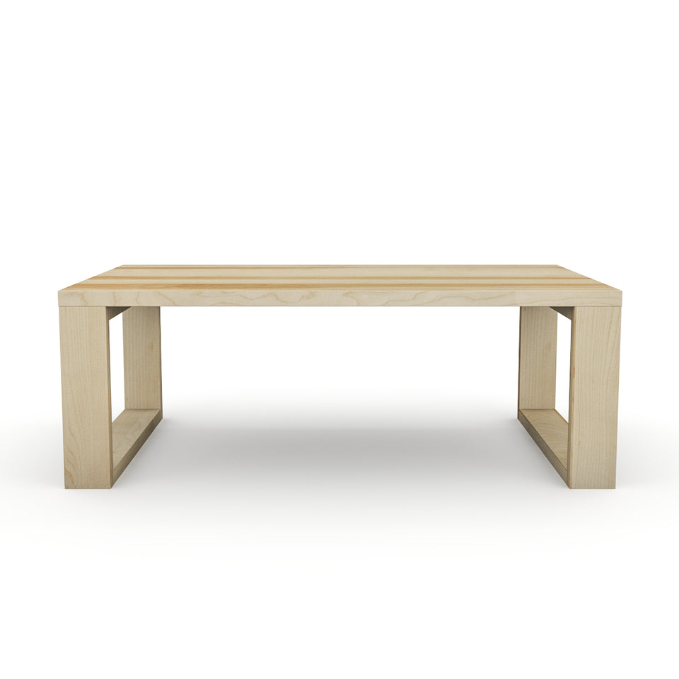 Table basse en bois d'érable